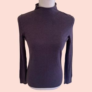 Etcetera Grey (Cloak) Funnel Neck Sweater XS